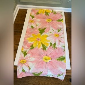 Pair Cannon Vintage Daisy Flower Power Pink Yellow King Pillow Cases